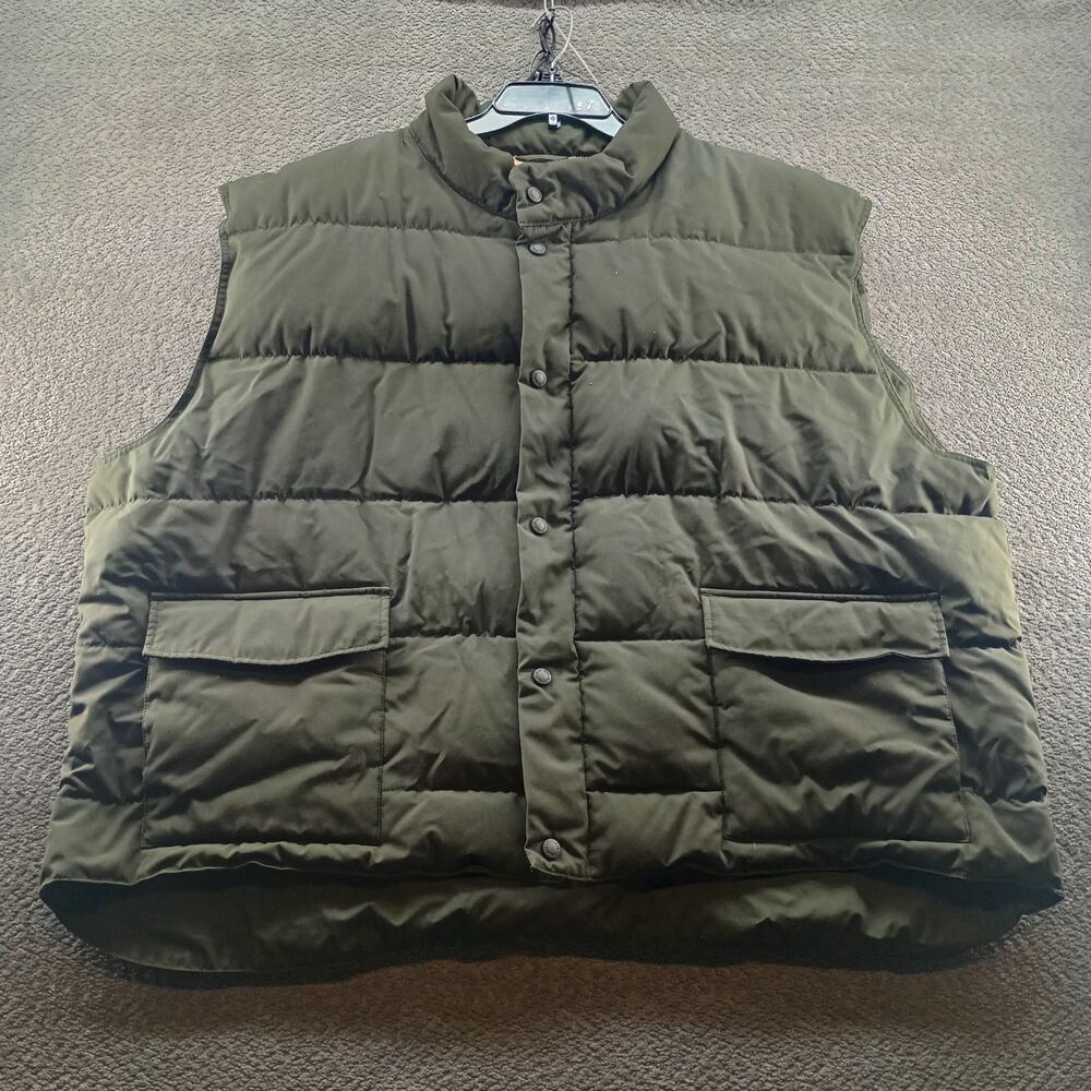 Cabela's Premier Northern Goose Down Puffer Vest Green 4XL Men Hunting
